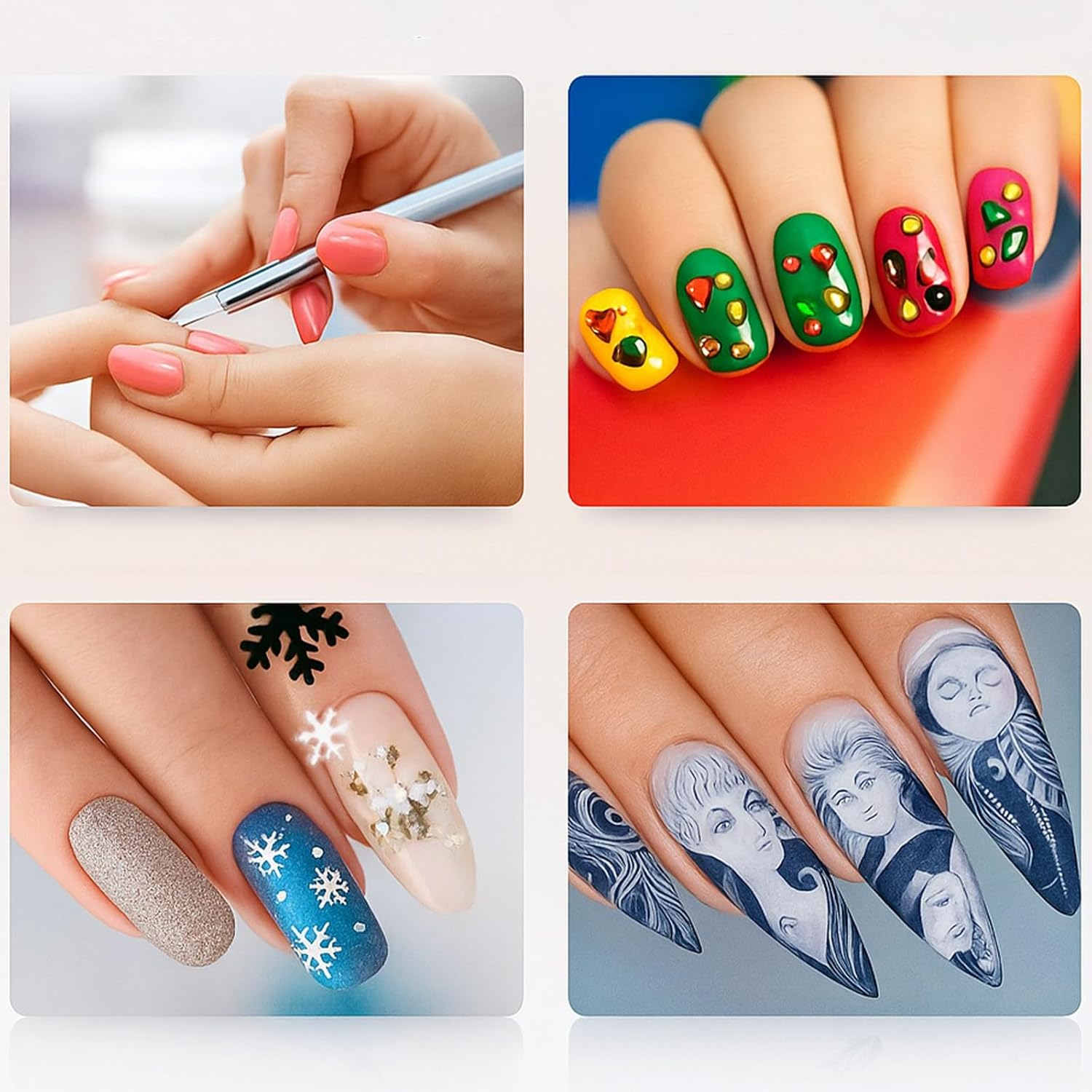 Clay Tools Set - 10-Piece Polymer Clay Tools for Sculpting with Silicone Tips, Wood Handles, Metal Ferrules, Stainless Steel Balls, Ideal for Detailed Craft Work - Ermaoo image number 3