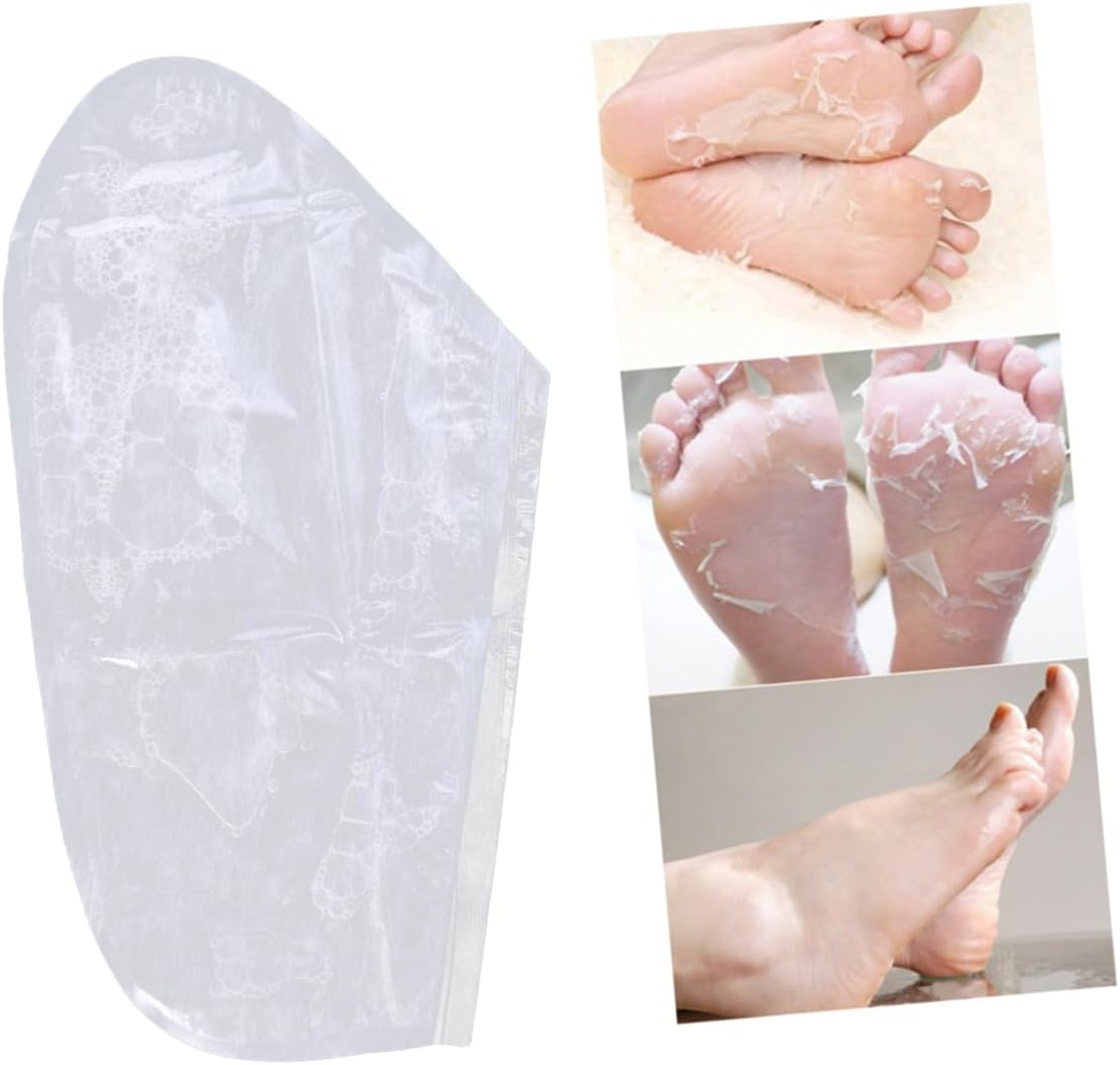 Minkissy 1Pair Foot Peeling Mask Exfoliating Booties for Softening Callus Remover Essence and Aloe Extract for Home image number 6