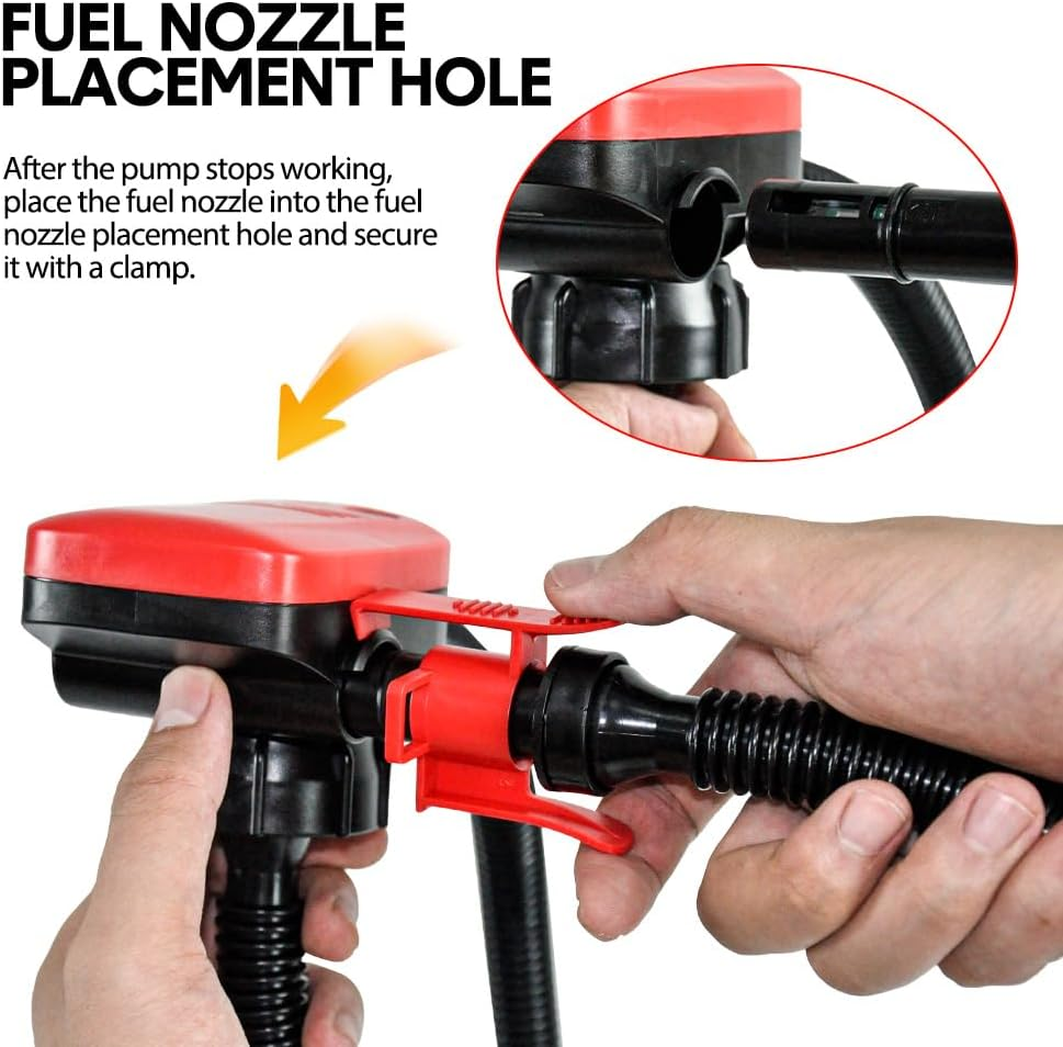 ALSTON 12V Portable Electric Oil & Diesel Transfer Pump, 14.4LPM/3.2GPM, Auto-Stop Sensor, 3 Power Supply Options image number 4