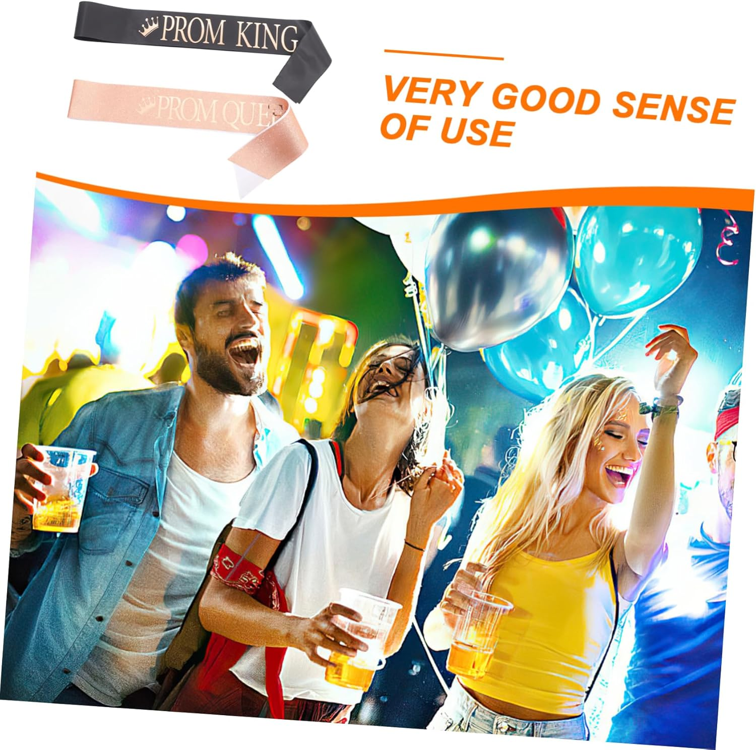 COOLHIYA 2Pcs Graduation Ceremony Belt Sash for Graduation Grad Crown Sash Graduation Queen and King Sash Birthday Sash Decorative Sashes Prom Queen Cloth Sash Graduation Party Decor - Picture 3 image number 6