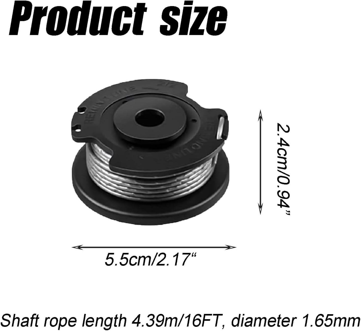 5Pcs Replacement Trimmer Spool Compatible with Hyper Tough,Weed Eater String Spool Line Compatible with Hyper Tough 20V Max Weed Wacker String Trimmer HT-19-401-003-06 & HT-19-401-003-07