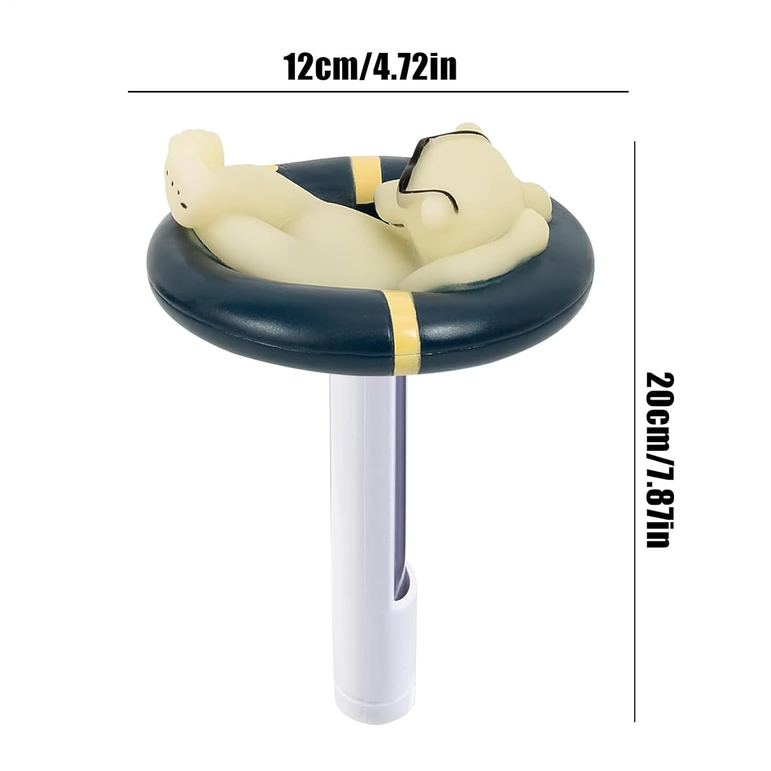 Polar Bear Floating Pool Therm-Ometer, Water Temperature Thermograph, Animal Shape Precisice Measurement Tool, Leisurely Polar Bear Water Thermometer for Ice Bath for Pool & Hot Tubs image number 2