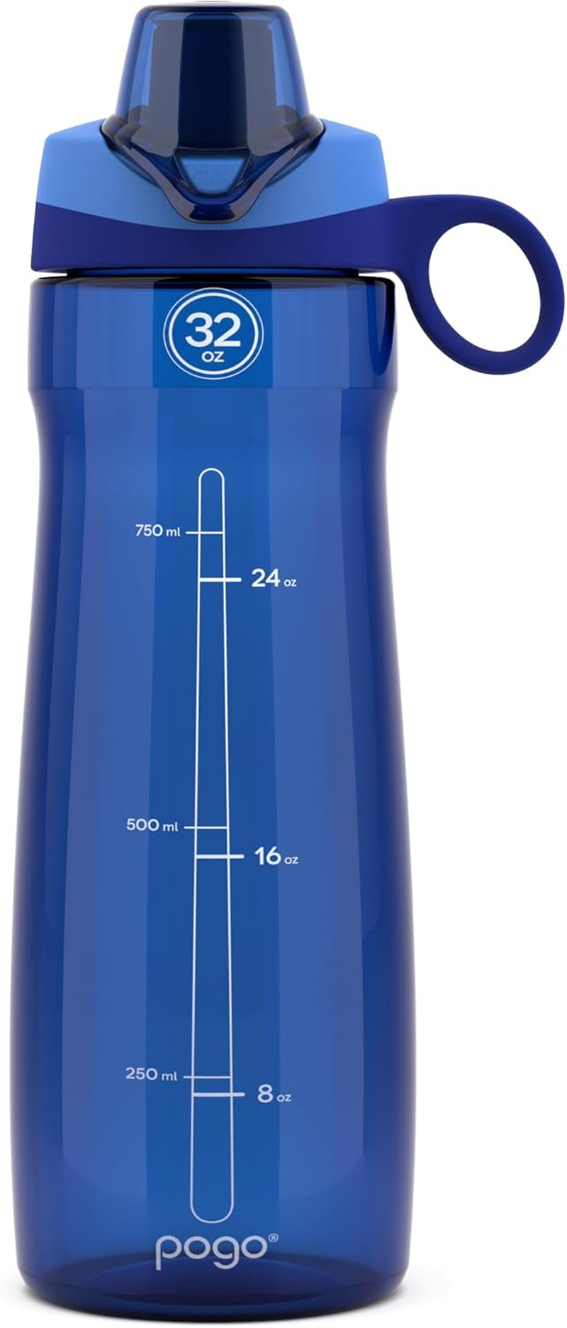 Pogo Bpa-Free Plastic Water Bottle with Chug Lid, 32 Oz. image number 6