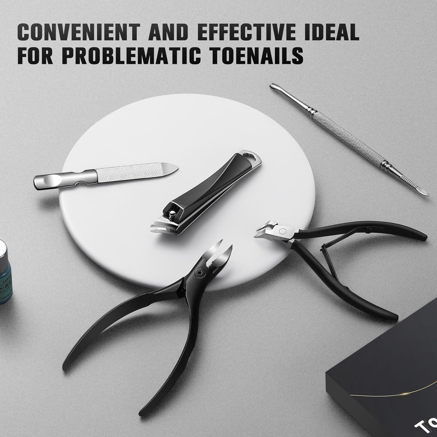 FERYES Ultimate Toenail Clippers for Seniors Thick Toenails, Premium Stainless Steel Nail Clippers for Nails 5Pcs&ndash; Ideal for Men, Women image number 3