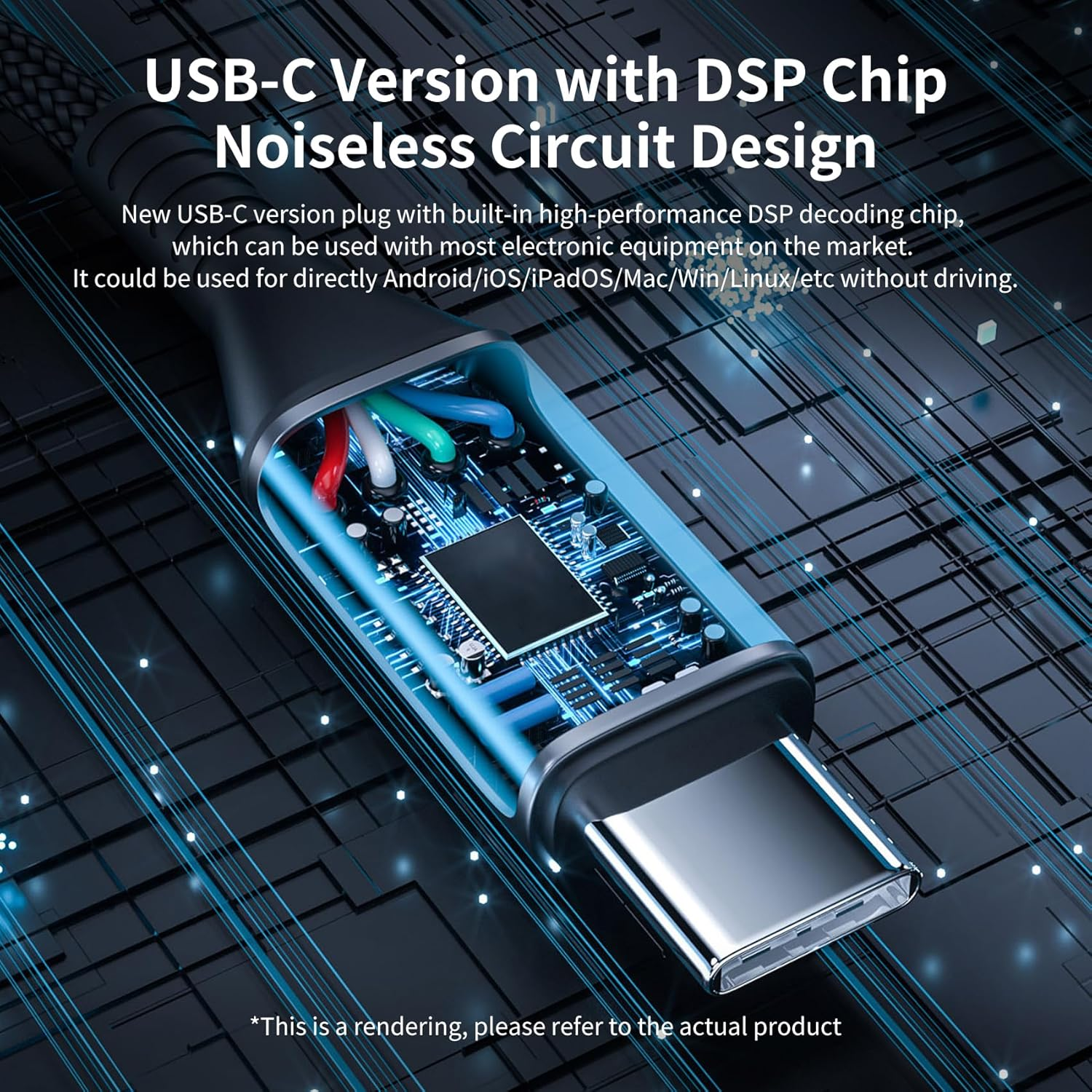 KBEAR Phoenix IEM, USB C Earphones Wired, Double Aluminum Foil, 10Mm DD Double Magnet, PET Diaphragm DJ Headphones, Deep Bass in Ear Monitors for Gaming with Microphone(Black, Type C) image number 6