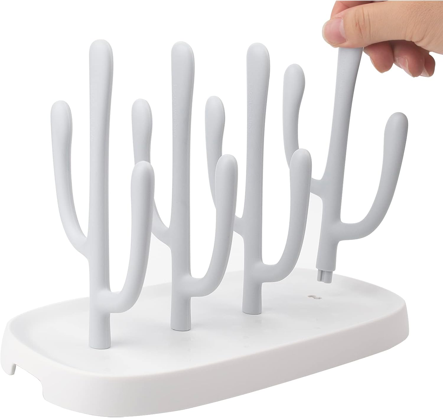 Baby Bottle Drying Rack, Space Saving Bottle Dryer Holder for Bottles, Nipples, Pump Parts, Cups image number 1