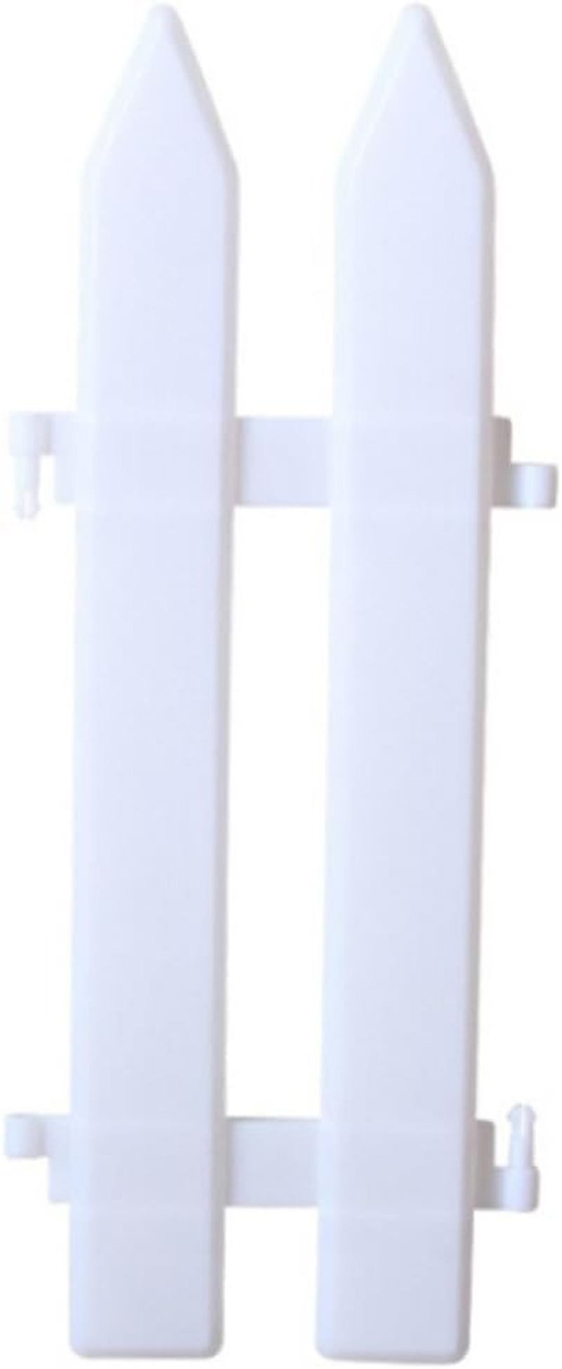 Elegant White Plastic Picket Fence Christmas Tree 25 Pieces Set Miniature Decor for Home Wedding Party Fairy Garden image number 4