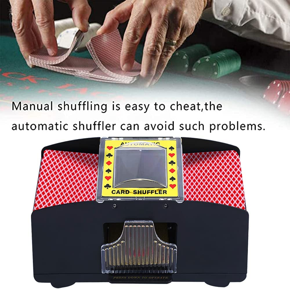 Ni-Shen Automatic Card Shuffler Usb/Battery Operated Electric Shuffler for Family Party Poker/Blackjack/Uno image number 5