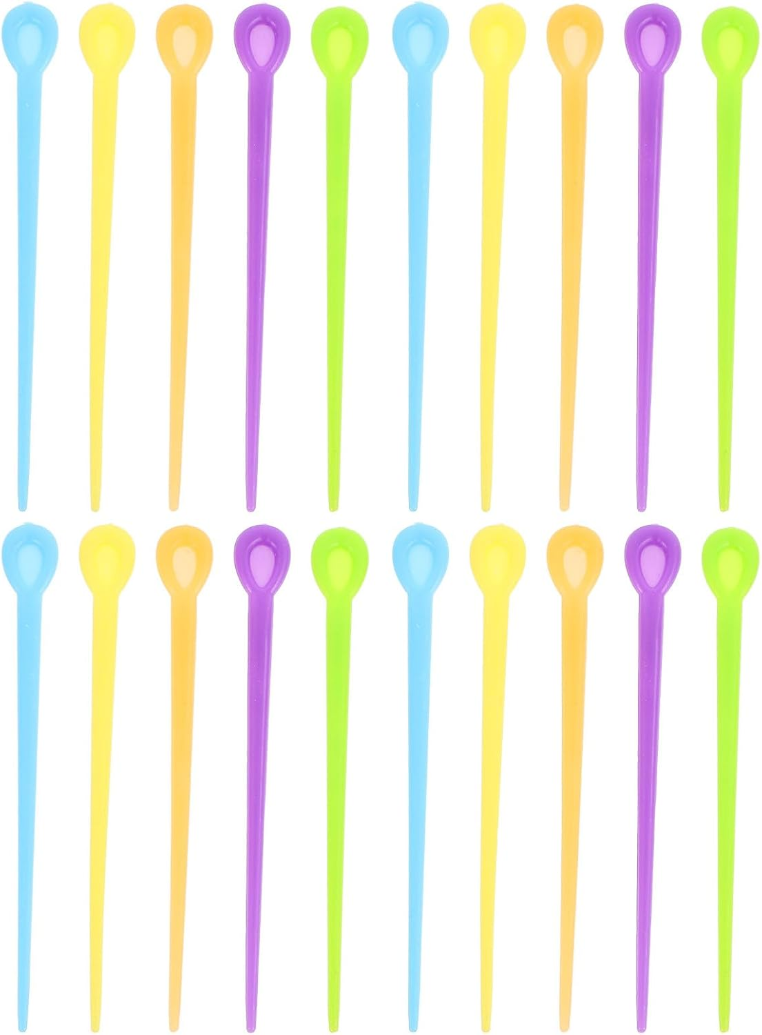 Kichvoe 180Pcs Hair Roller Hair Curler Picks Plastic Roller Picks Hair Curler Picks Plastic Brush Hair Styling Accessories Hair Styling Tools-Random Color image number 5