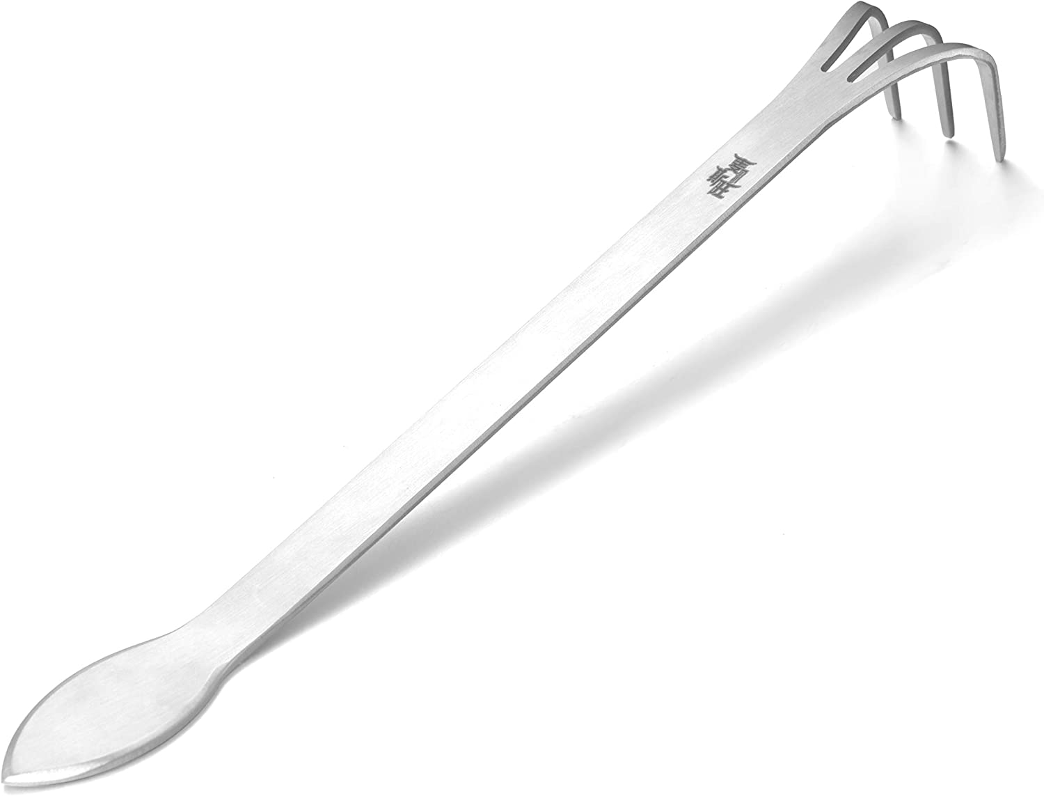 304 Stainless Steel Gardening Root Rake,23Cm Prong Bonsai Tools,Gardening Cultivator Soil Tools with Ergonomic Handle