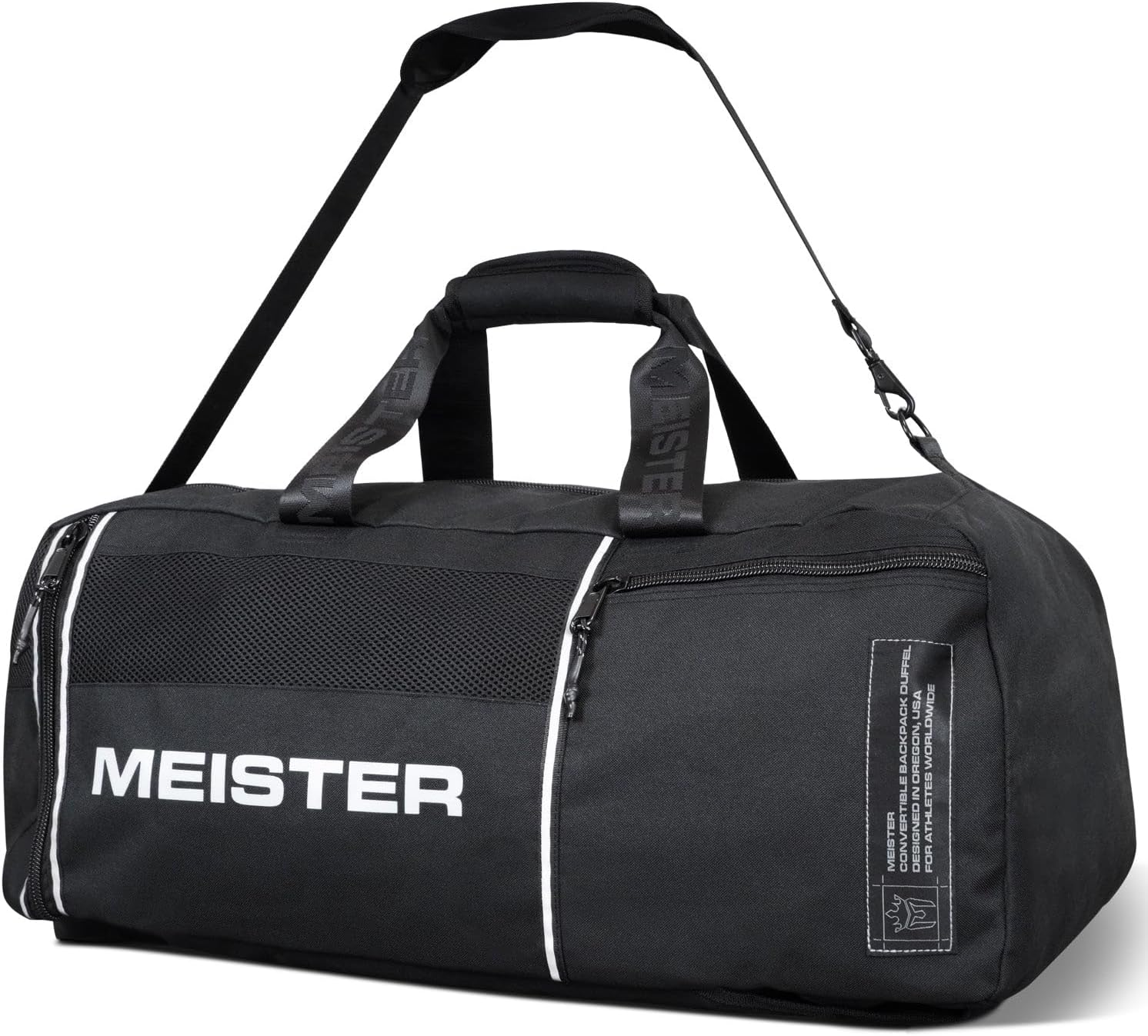 Meister Vented Convertible Duffel/Backpack Gym Bag - Ideal Carry-On - Pink image number 7