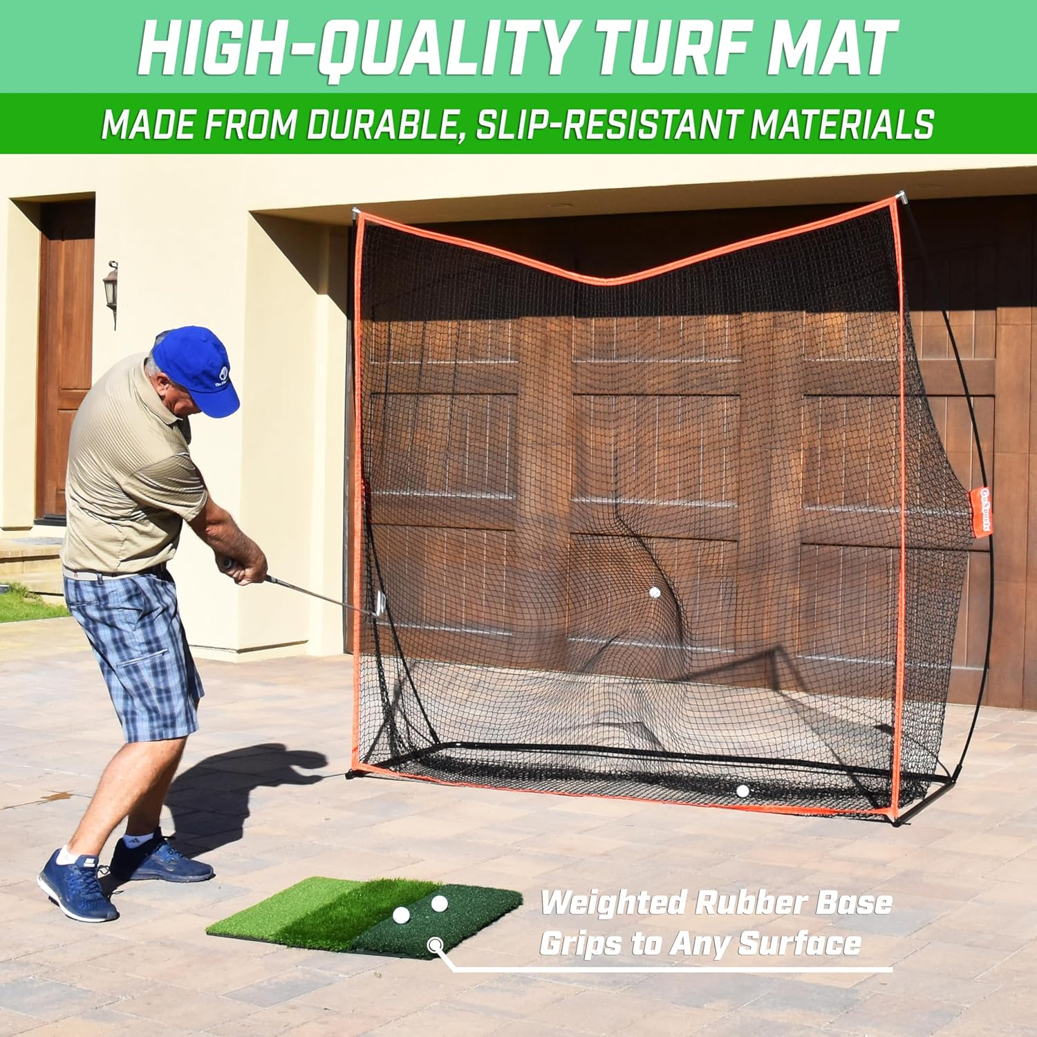 Gosports Hitting Mats Golf-Schlagmatte, Kunstrasenmatte F&uuml;r Indoor/Outdoor, Inklusive 3 Gummi-Tees &ndash; Standard, Pro Oder Elite image number 2
