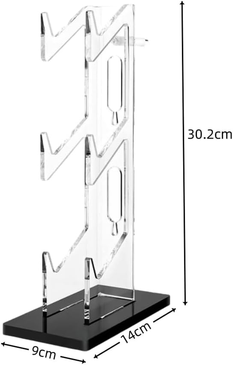 Naisfei Game Controller Holder,Universal Controller Stand Holder, Game Controller Holder 3 Tiers, Slip Game Controller Display Rack, Gaming Accessories, Acrylic Dual Game Controller Stand