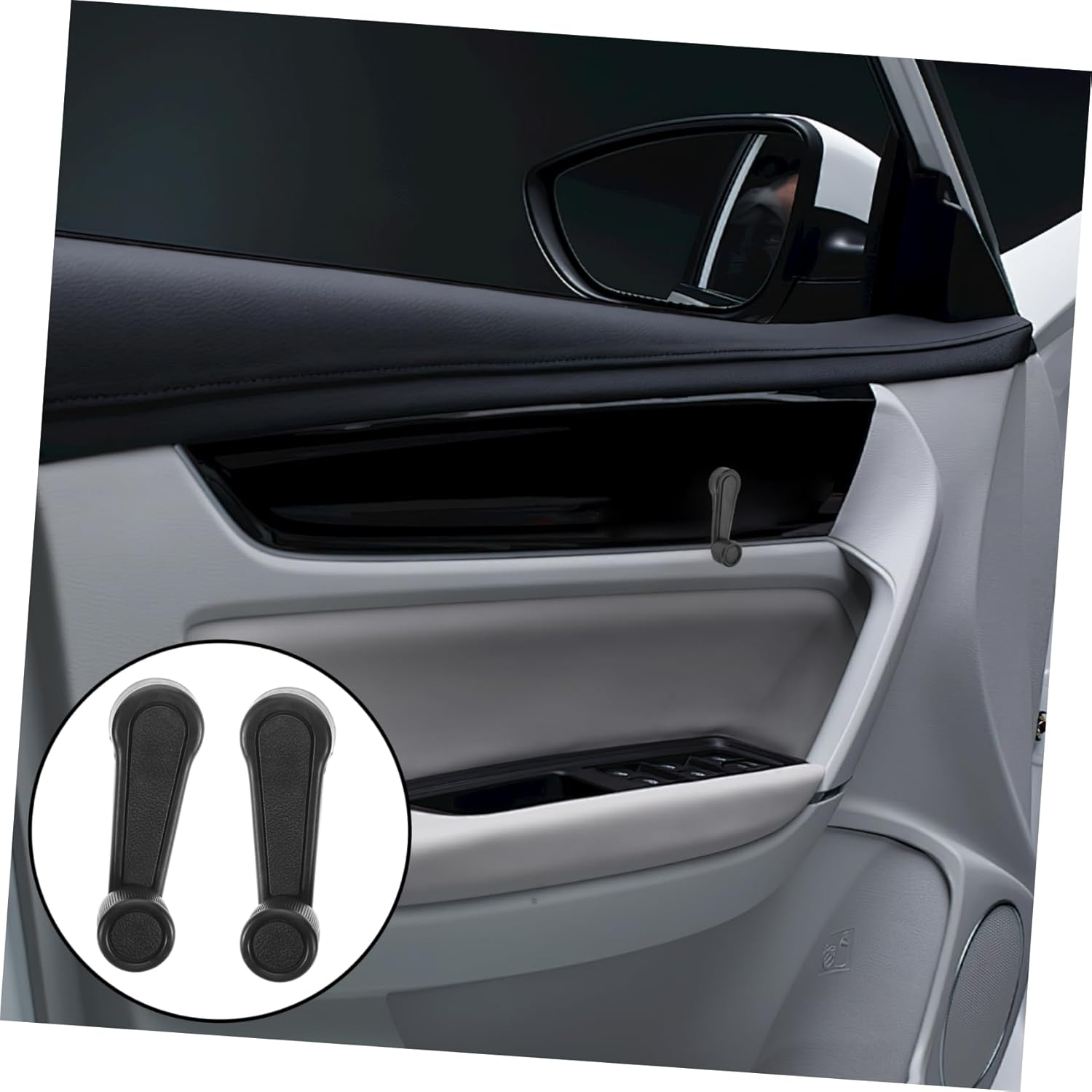 Gatuida 2Pcs Durable Window Crank Handle Replacement for Car Easy Installation Front Window Operator Compatible with Various Vehicle Models image number 3