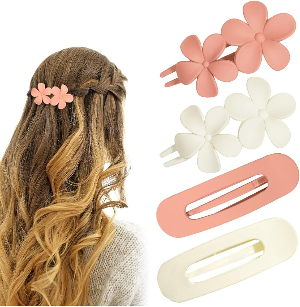 Duck Bill Hair Clip 4 Pieces Alligator Hair Clip Women Hair Clip Plastic Decoration