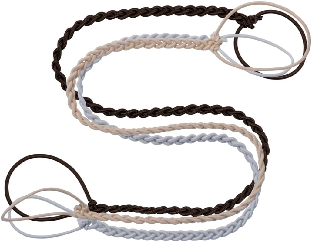 Rip Tie 24" X 2.5Mm Soft Hair Tie for Women, 3 Pack Neutrals &ndash; Tangle Free Ponytail Holders &ndash; Prevents Hair Damage &ndash; Ideal for Activities like Surfing, Exercising, Running, and More