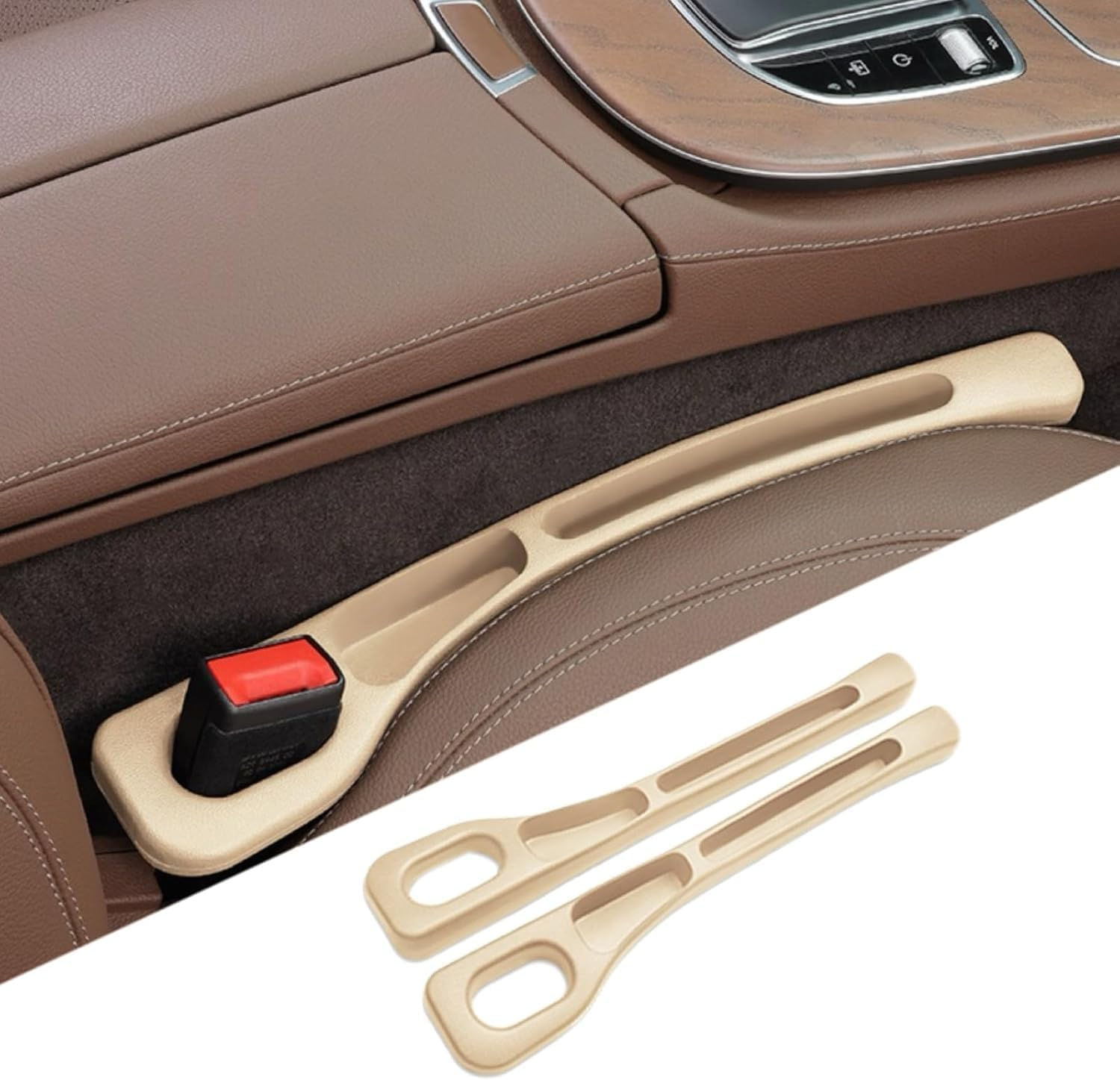 2025 Upgraded Car Seat Gap Organizer Storage Box, Storage Box for Car Seats, Universal Organizer Car Seat Gap Filler (Black)