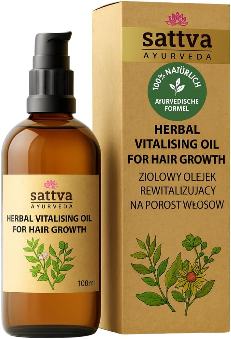SATTVA _Herbal Vitalising Hair Zio&sup3;Owy Olejek Rewitalizuj&sup1;Cy Na Porost W&sup3;Os&oacute;w 100Ml image number 3