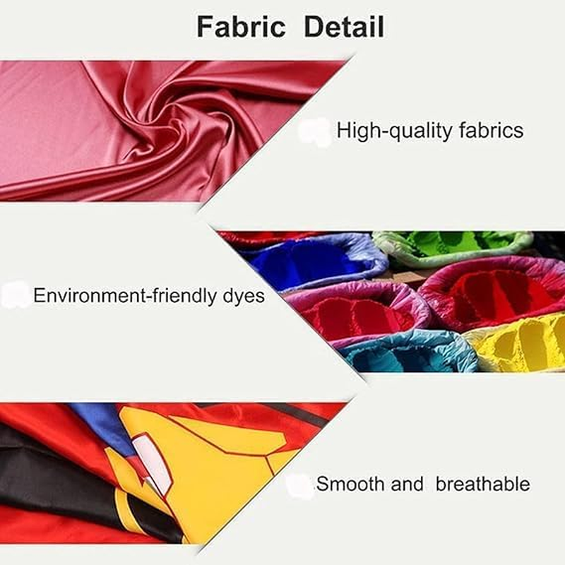 Kids Superhero Dress up Sets, Capes and MASK Costumes for Christmas, Birthday Party Gifts - Rd Pl image number 2