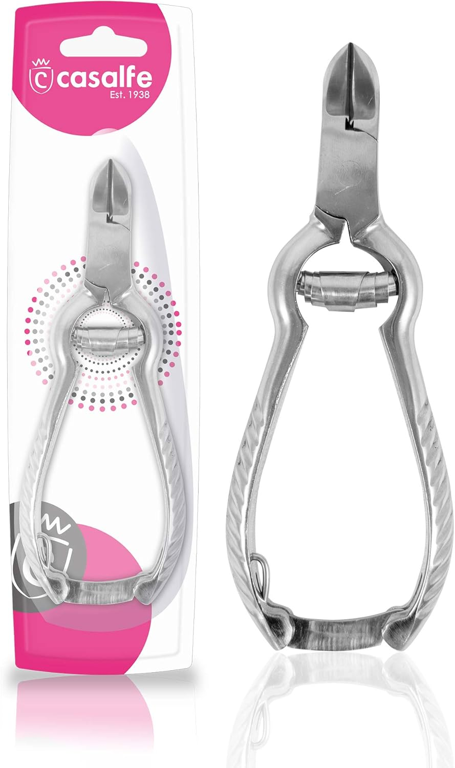 Casalphe Stainless Steel Pedicure Pliers - Double Plate Spring Provides Safe and Accurate Cutting image number 2