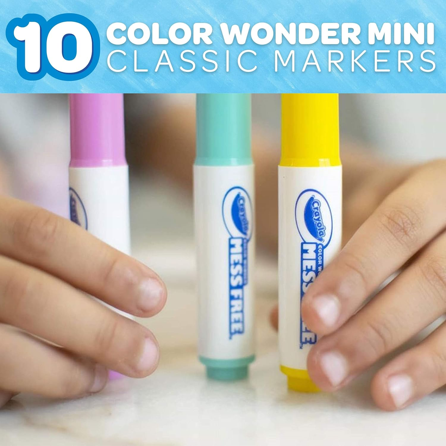Crayola Color Wonder Mess Free Coloring 10 Classic Markers image number 1