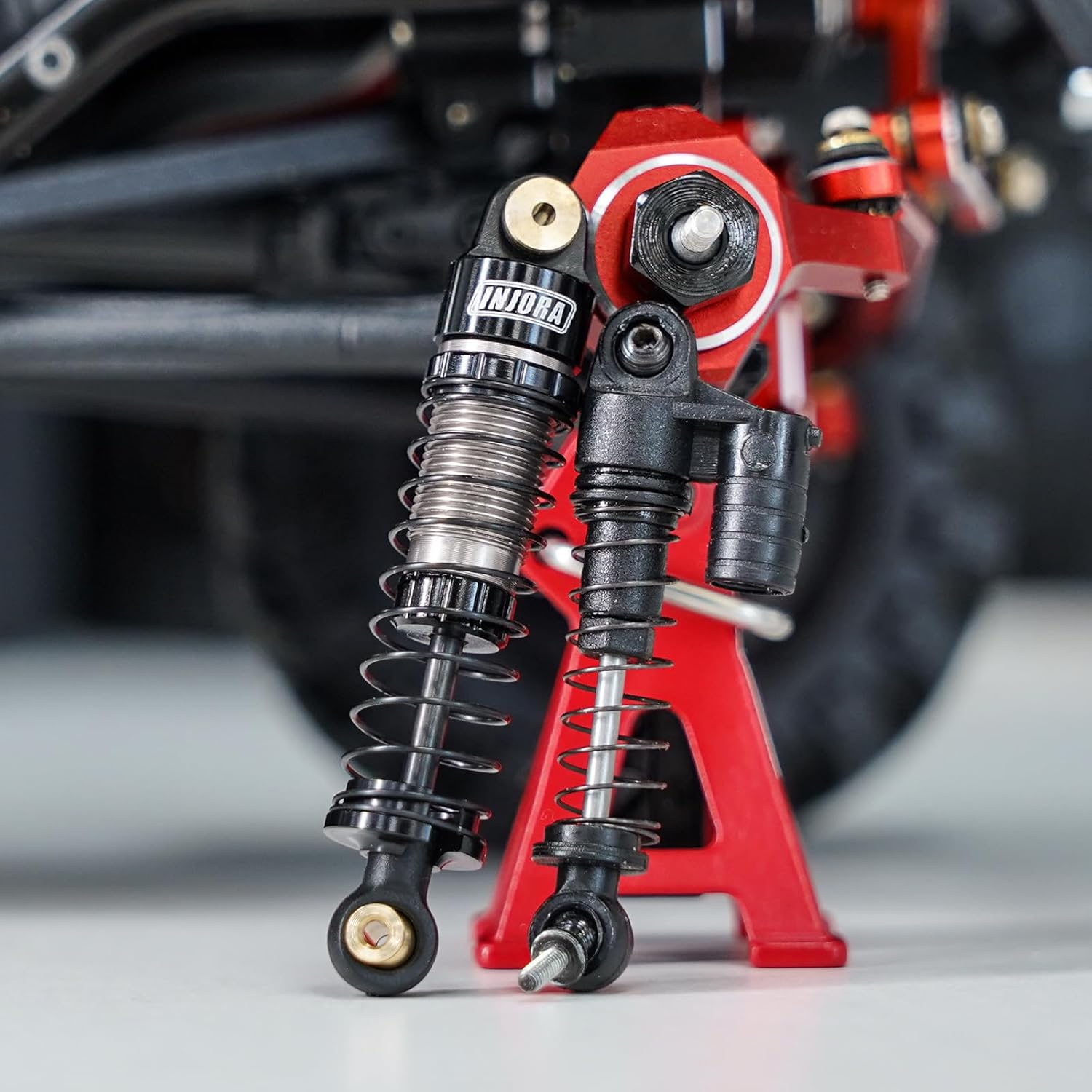 INJORA 40Mm Big Bore Scaler Shock Absorber Oil Damper Kit for 1/24 RC Crawler Axial SCX24 Upgrade image number 2