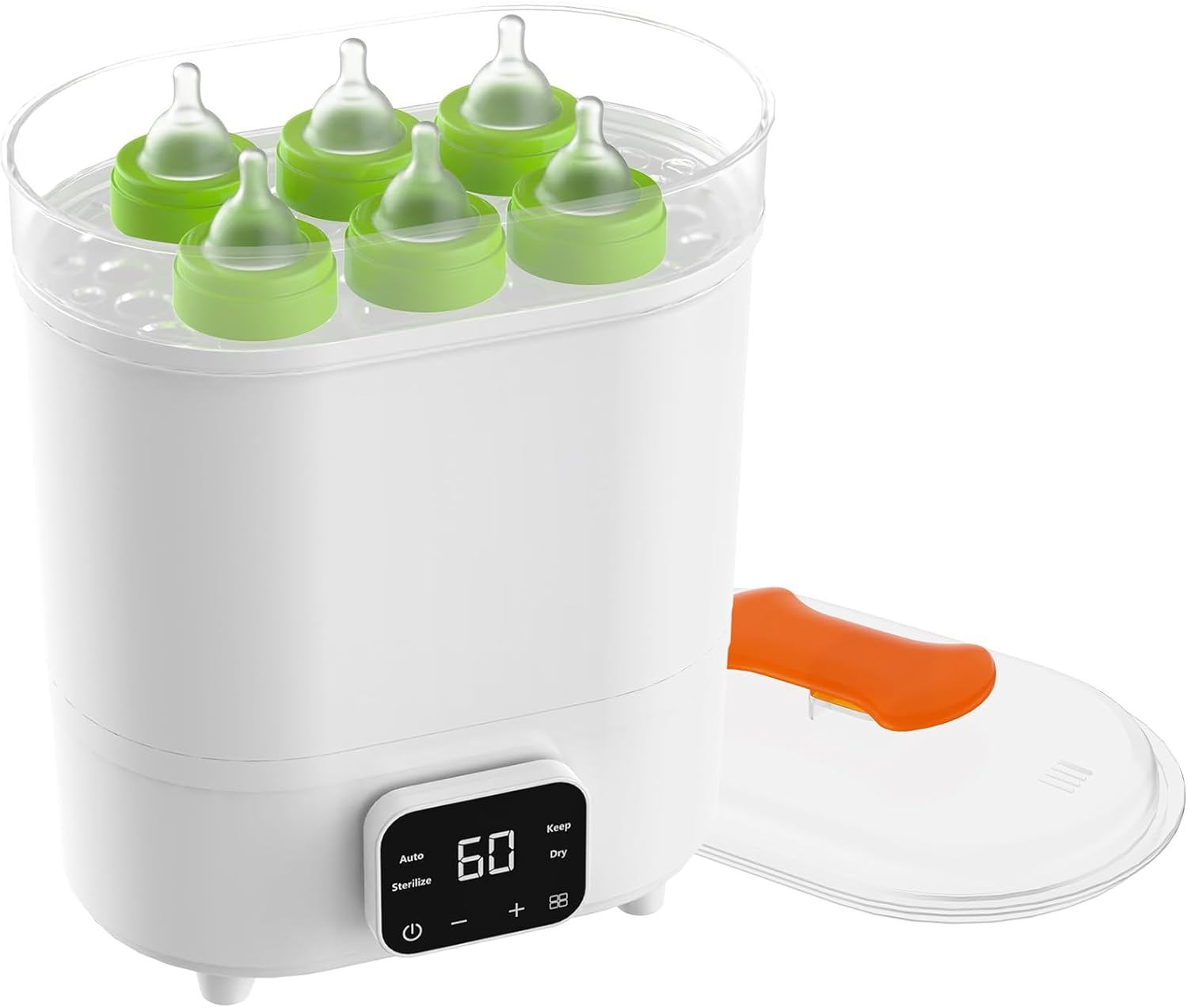 Baby Bottle Steriliser and Dryer, Electric Steam Steriliser, Universal Fit for All Baby Items, Breast Pump Accessories, Green