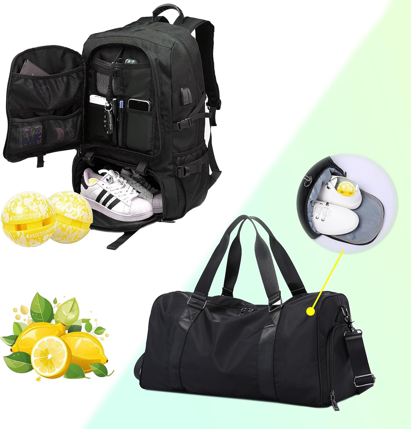 Eco-Fused Deodorizing Balls for Sneakers, Lockers, and Gym Bags (8 Pack) - Neutralizes Sweat Odor with Easy Twist Lock/Open Mechanism (Citrus Mania - 8 Pack) - Lavender (8 Pack) image number 2