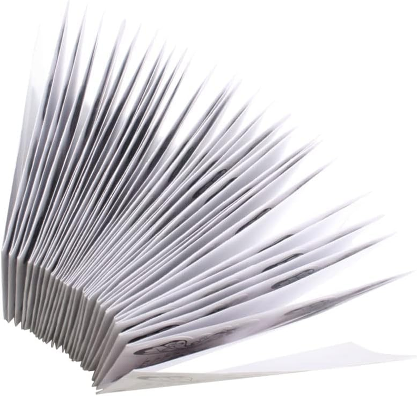 VNC 200 Pcs Nail Form Guide Acrylic Tip Extension Forms Black and White Color Sticker Rroll Manicure Tool for Acrylic UV Gel Nail Art Tips Butterfly Shape Long Nail Extension Bluider Forms image number 5