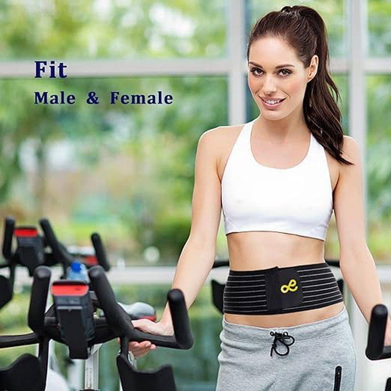 Umbilical Hernia Belt for Men and Women - Abdominal Support Binder with Compression Pad - Navel Ventral Epigastric Incisional and Belly Button Hernias Surgery Prevention Aid image number 5