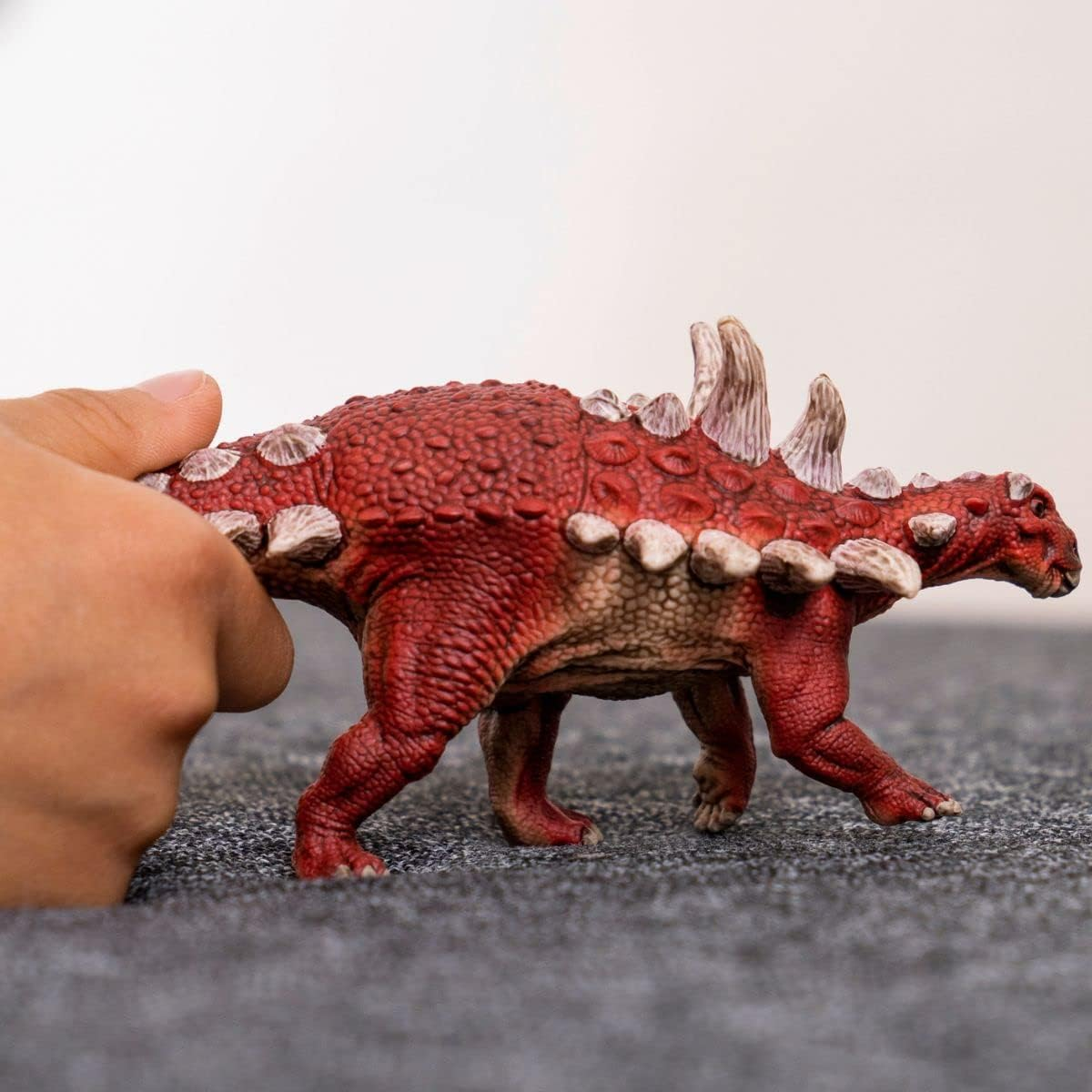 Schleich Dinosaurs - 7' Realistic Gastonia Dinosaur Figure &Acirc;&euro;&ldquo; Educational and Detailed Jurassic Red Dino Toy Figurine for Boys and Girls &Acirc;&euro;&ldquo; Durable Montessori Animal Toy for Kids Ages 4+ | 15036 image number 2