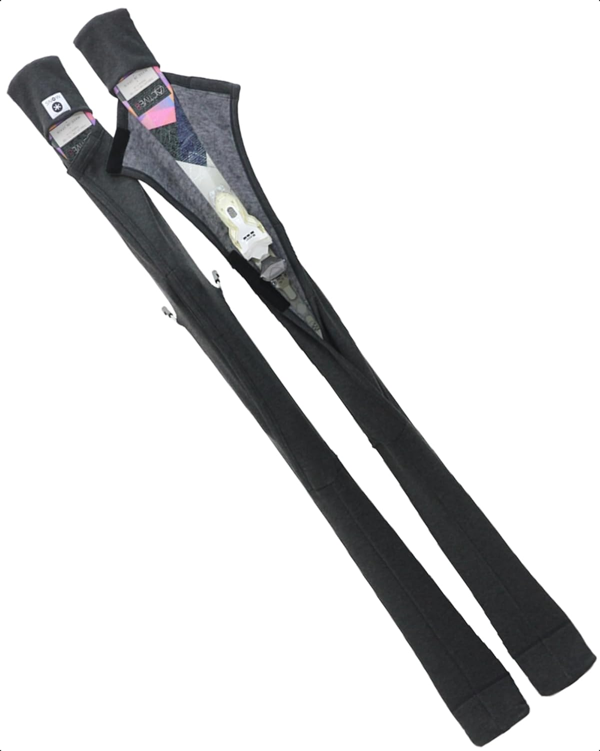 MONS Snow Skis Protection Fabric Soft Sleeve Cover Wide Open Easy Pack image number 3