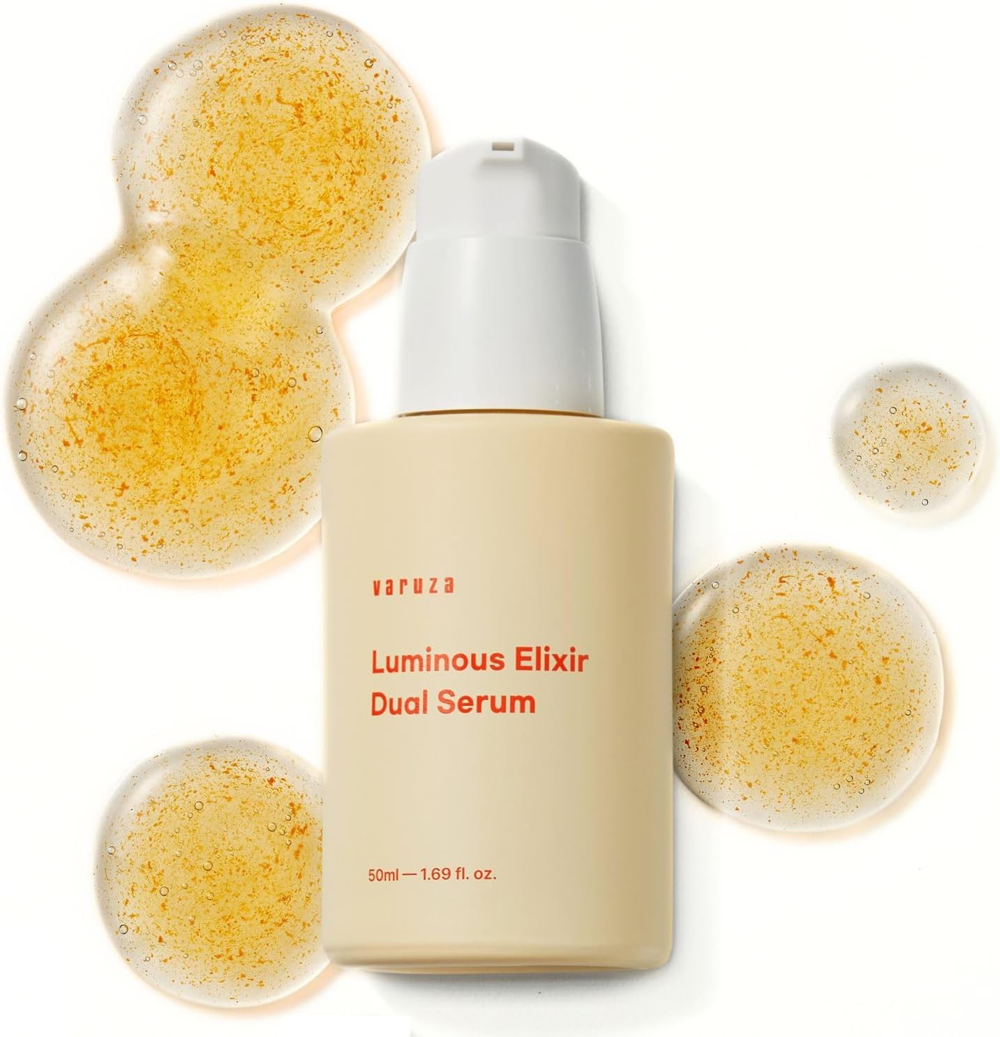 Varuza Luminous Elixir Dual Serum Vita 7 Complex 5% Vitamin K3 Face Serum Hyaluronic Acid & Coq10 Hydrating & Skin Barrier Repair Anti-Redness Vegan Korean Skincare 50Ml (1.69 Fl Oz (Pack of 1)) image number 5