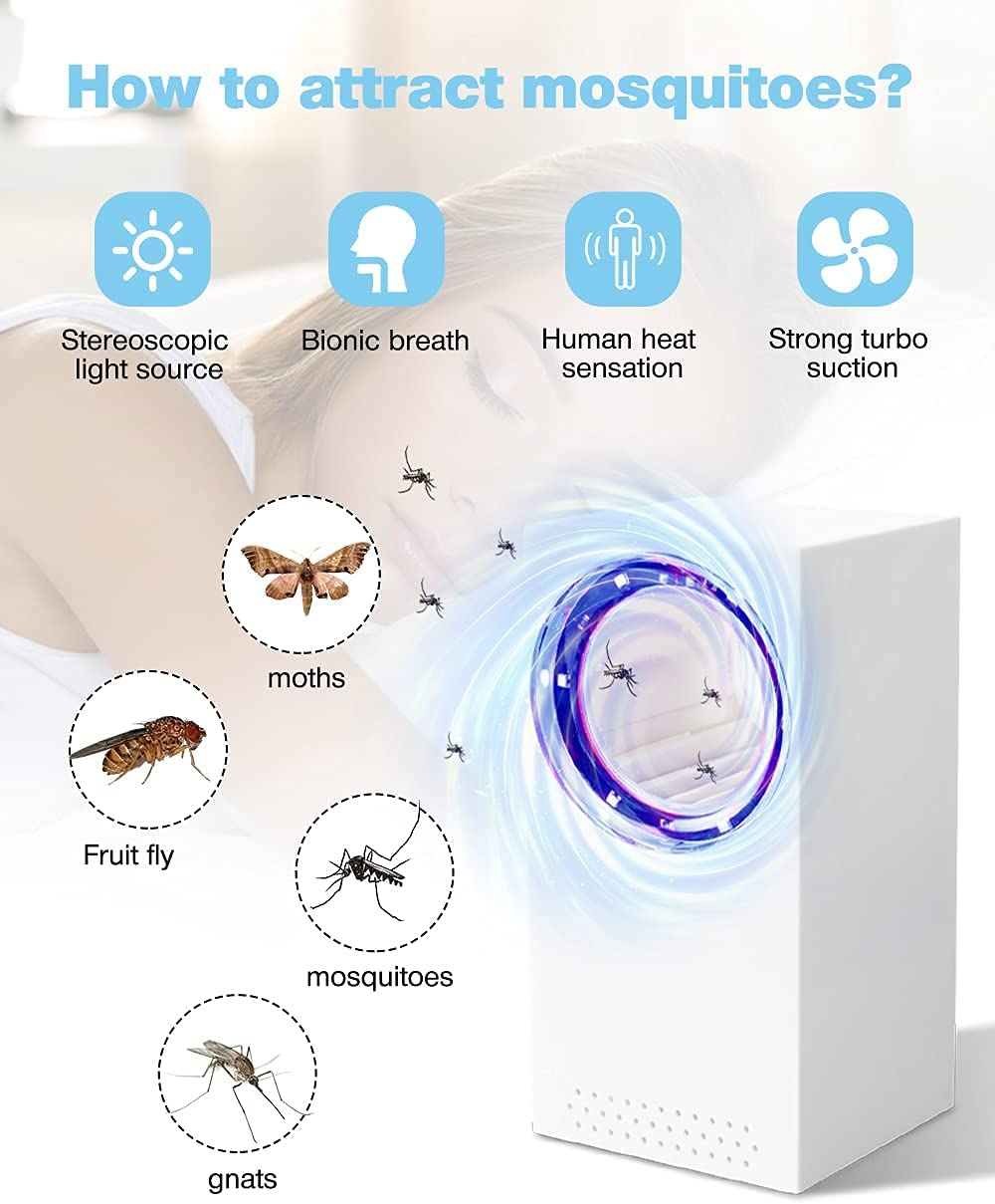 Mosquito Killer Lamp, Bug Zapper, Portable Electric Bug Zapper Insect Trap, USB Charge Fly Zapper, Electric Fly Killer for Camping, Bedroom, Kitchen, Office, Home, Indoor Outdoor Pest Control Trap image number 3