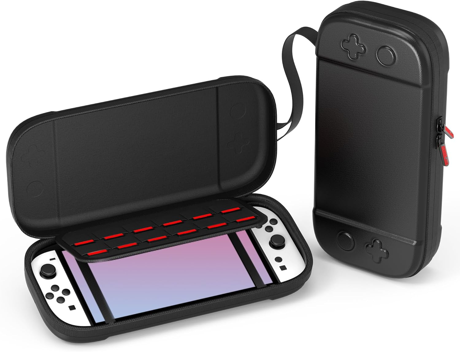 Slim Carrying Case for Nintendo Switch 2 Model 2025, Odorless Felt Protective Hard Shell with 12 Game Card Slots, Portable Travel Storage Case (Matcha Green, for Nintendo Switch 2 2025)