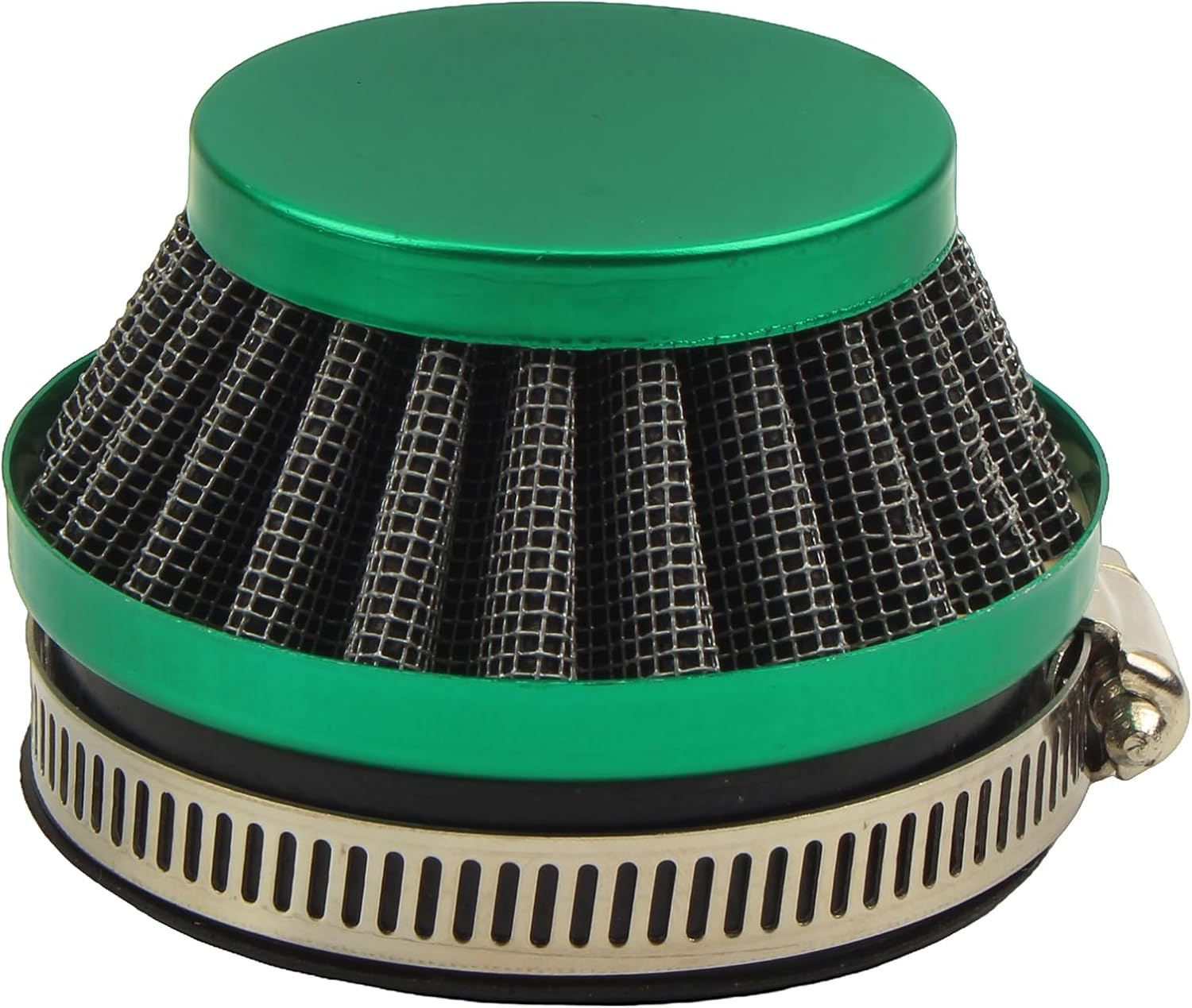 Powermotor 58Mm 60Mm Air Filter Carburetor for 2 Stroke Engine 47Cc 49Cc Carb Mini Moto Kids Go Kart Quad ATV Dirt Pocket Bike(Silver)