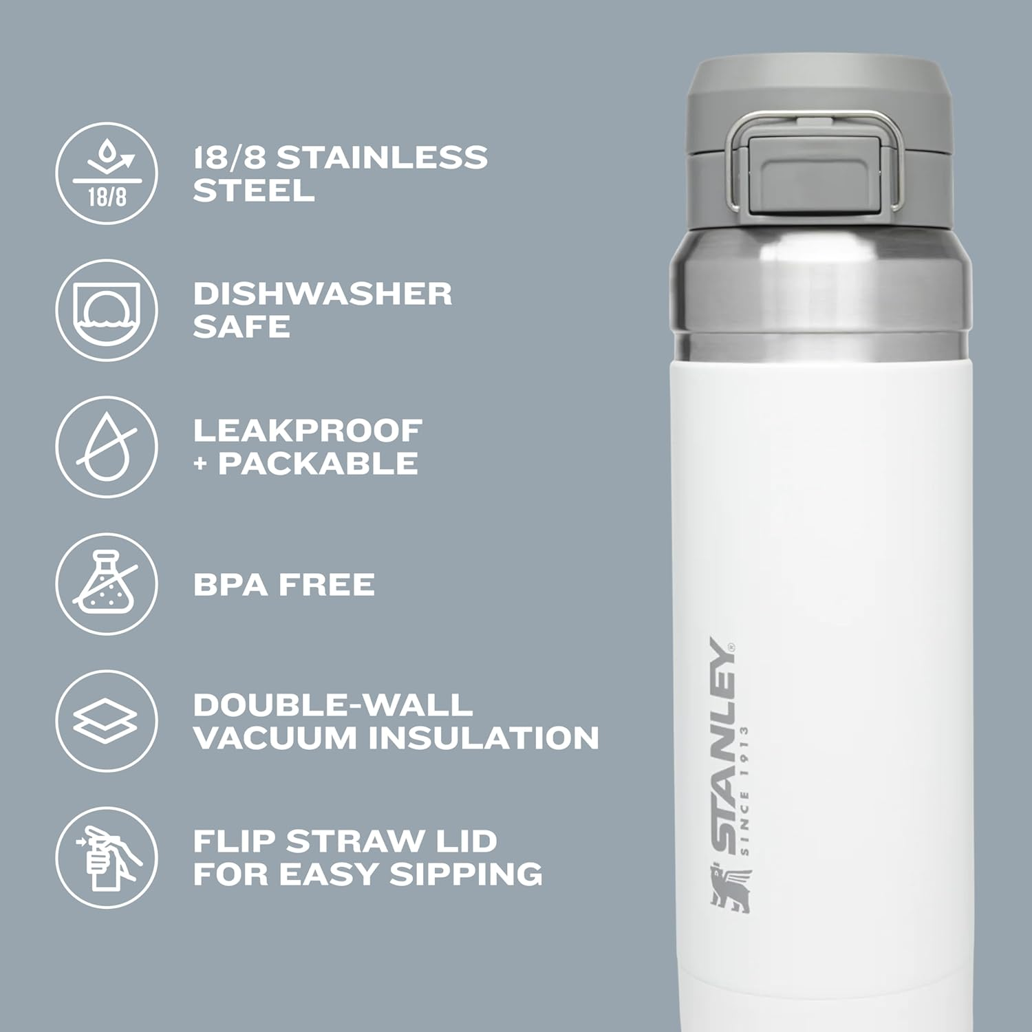 Stanley GO the Quick Flip GO Bottle 24OZ Blush