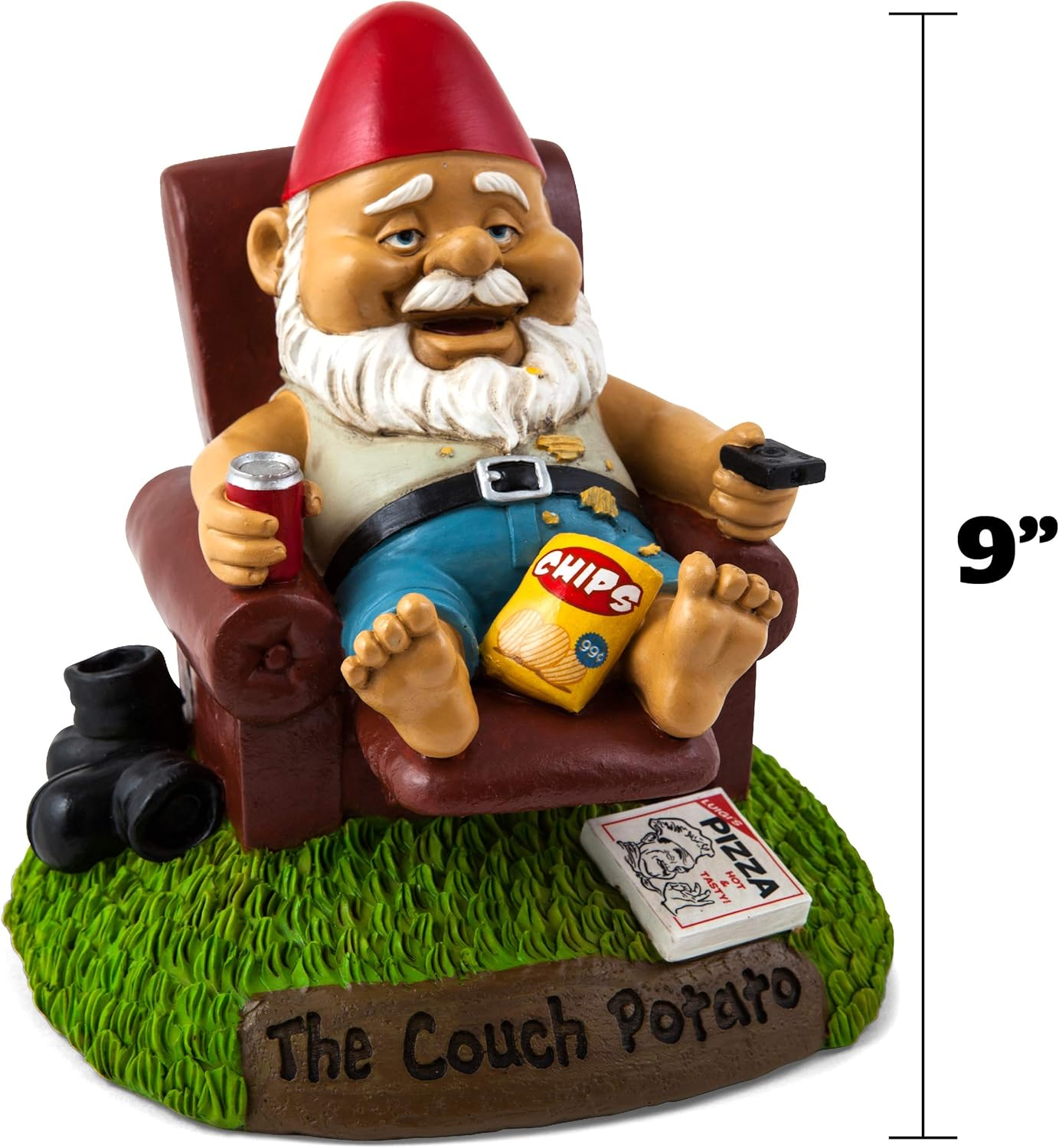 Bigmouth the Couch Potato Garden Gnome image number 1