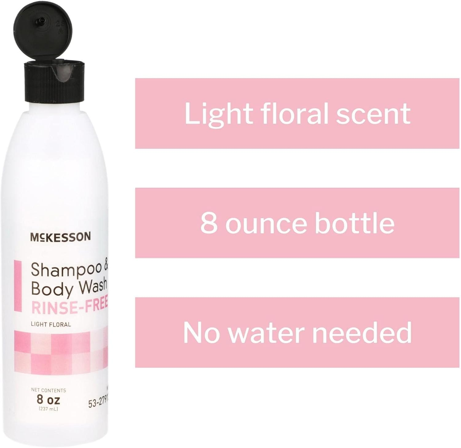 Mckesson Brand Mckesson No-Rinse Shampoo and Body Wash - 53-27913-8EA - 1 Each/Each image number 4