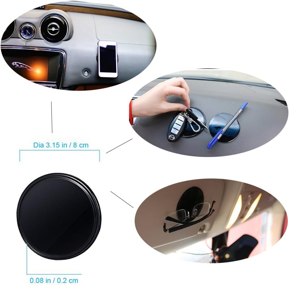 10 Packs Anti-Slip Gel Pads Viaky Fixate Sticky Cell Pads Non-Slip Gel Mat Sticky Auto Gel Holder,Can Stick to Cellphone, Pad, Keys,Glass, Mirrors, Whiteboards, Metal (Black) &hellip;