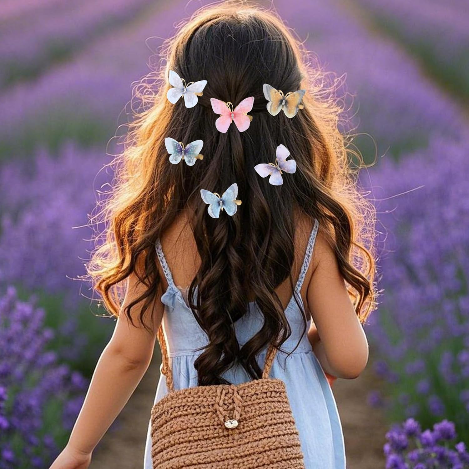 Pack of 18 Butterfly Hair Clips, Hair Clip, Butterfly Hair Clip, Small Children'S Hair Accessories, Girls (Solution 2) image number 4