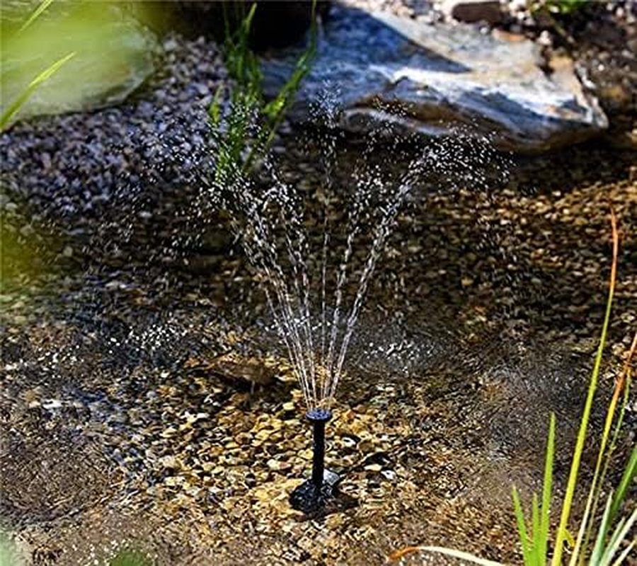 Baceyong 9V 2.5W 200L/H Solar Panel Powered Water Feature Pump Outdoor Submersible Water Pump for Pond Garden Pool image number 5