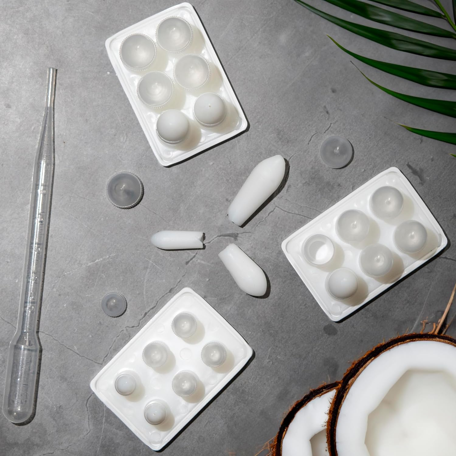 Suppository Molds Kit - Made in France, 3 Sizes (1Ml, 2Ml, 3Ml), Reusable Suppositories Mold - 4 Trays image number 2
