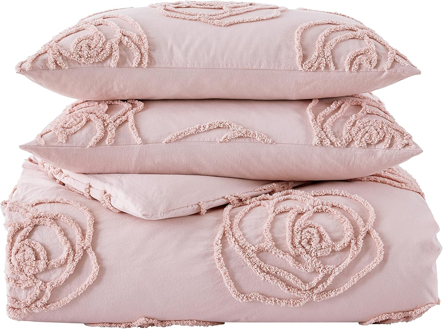 Betsey Johnson - Twin Duvet Cover Set, Reversible Cotton Bedding with Matching Sham & Bonus Throw Pillow, Ideal for All Seasons (Rambling Roses Pink, Twin) image number 3