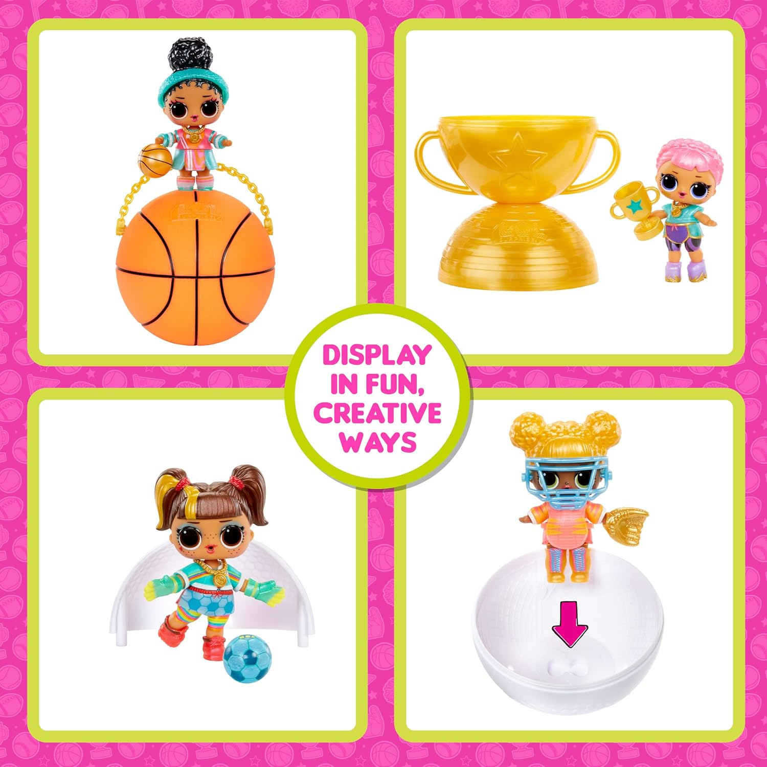 L.O.L. Surprise! All-Star Sports Vault Collection Tots - Includes 1 Doll, Blind Packaging, 12 Dolls to Collect, Unbox 8 Accessories, Ideal Present for Kids Ages 4+ image number 2