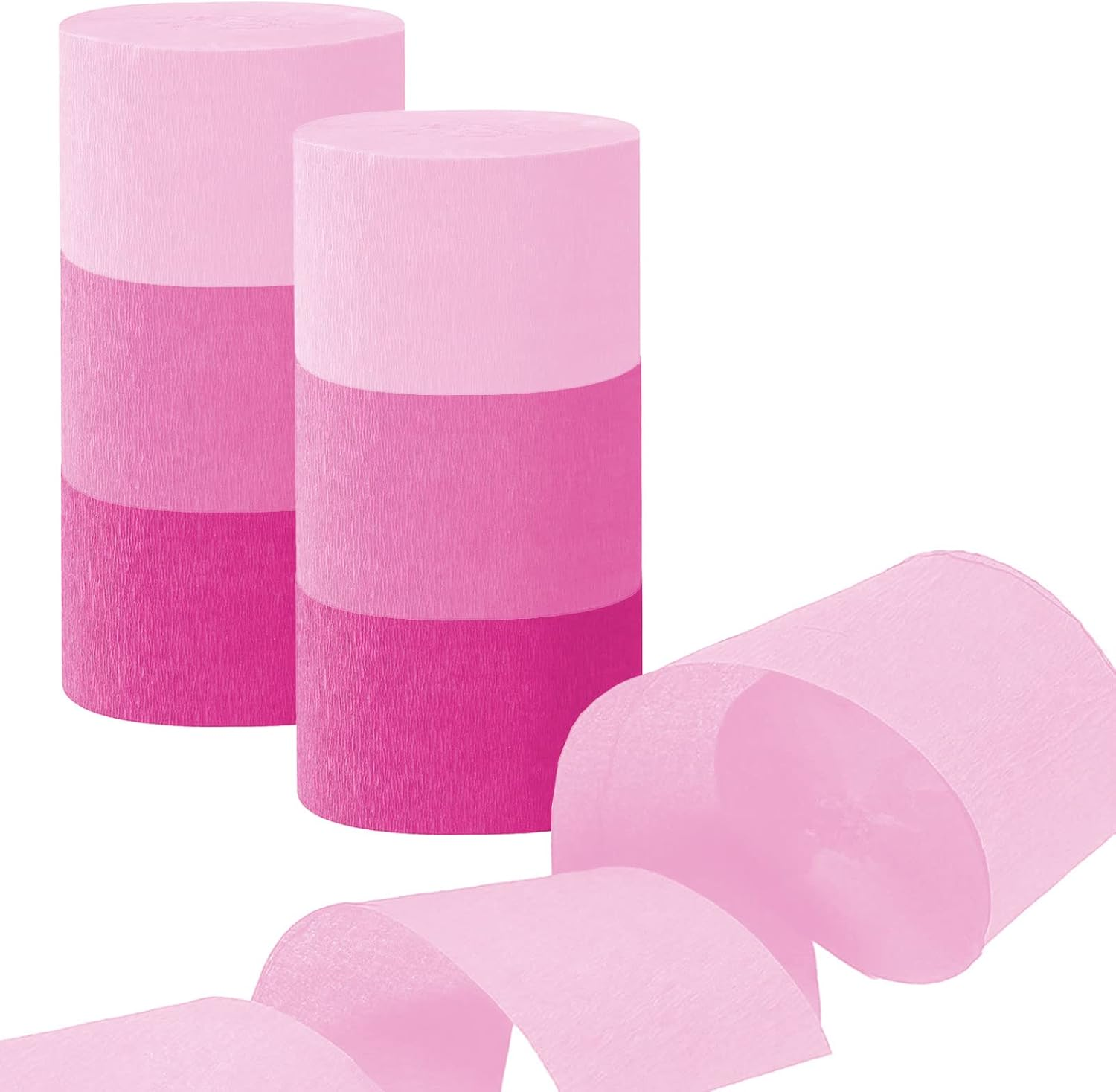 Purple Crepe Paper Streamers - 6 Rolls Party Streamers for Various Festival Party Decorations