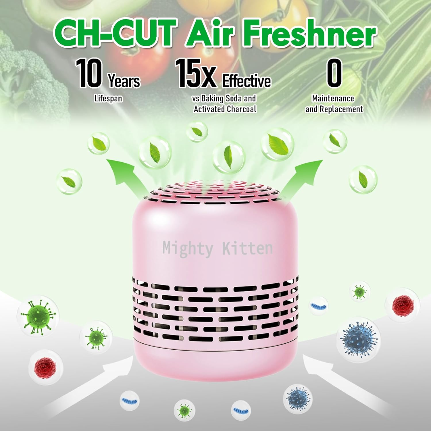 Fridge Deodorizer Last 10 Years, Refrigerator Odor Eliminator, Smell Absorber, Natural Air Fresheners for New Home image number 1