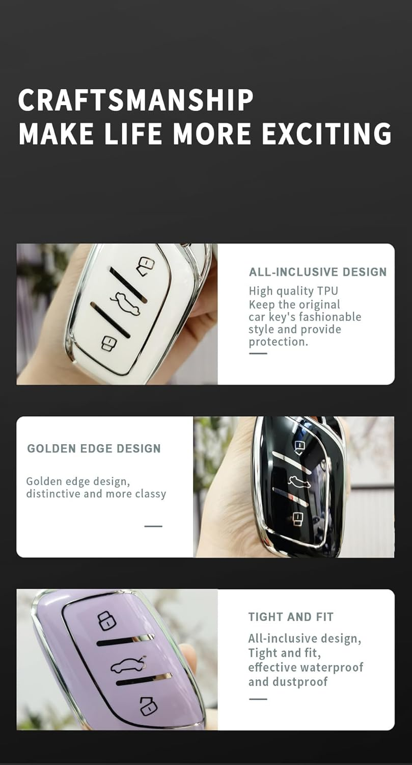 HIBEYO Soft TPU Key Fob Cover for MG 4 EV MG EHS EZS EV GT HS ZS ZX MG4 MG5 MG6 for Roewe RX3 RX5 RX8 ERX5 I6 I5 Accessories image number 2