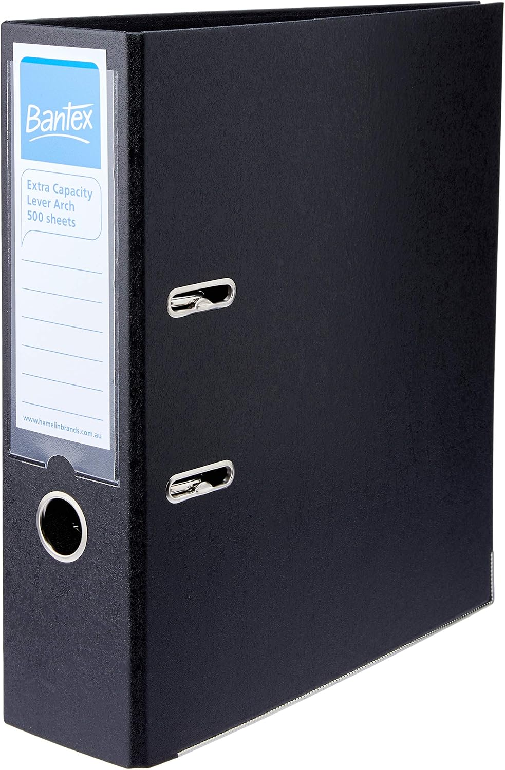 Bantex Lever Arch Folder Extra Capacity A4 80Mm Spine Black 500 Sheet Capacity [Item No. 100851791]