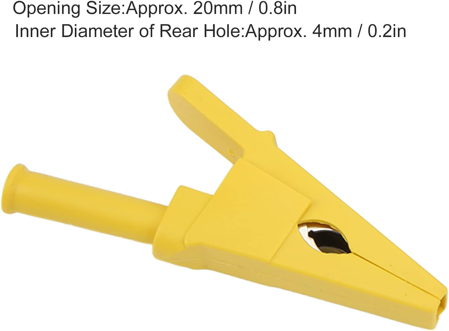 Domary 10Pcs Electric Test Clips Reliable Power Testing Clips for Electronic Circuits 20Mm Opening